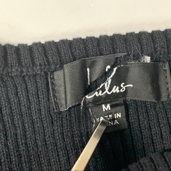 LULUS Body-con Sleeveless Sweater Dress In Black - Picture 9 of 12